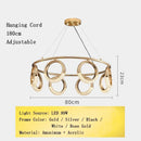 Axyaa Gold Ring LED Pendant Chandelier Ceiling Light Nordic Designer Fixture