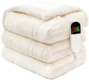 Axyaa Electric Heated Blanket Twin 62×84 - Ultra Soft Faux Fur, 8 Heat Levels