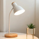 Axyaa Nordic Wooden Desk Lamp - Modern, Simple, and Creative Bedside Lighting