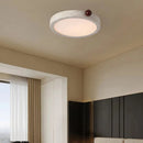 Axyaa Modern Stone Ceiling Lamp with Dimmable White Acrylic Wood Ball