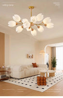 Axyaa Light Luxury Chandelier for Living Room Dining Master Bedroom, High-end Ceiling Lamp