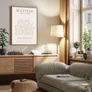 Gray Beige Abstract Neutral Gallery Matisse Wall Art by Axyaa