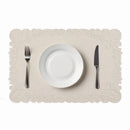Axyaa Faux Leather Placemats Set for Home Kitchen Cafe Bar Indoor Outdoor