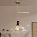 Axyaa Japanese Style LED Glass Pendant Lamp for Kitchen, Bedroom & Living Room
