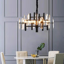 Axyaa Crystal Chandelier Pendant Lights for Living Room Dining Ceiling - Luxury Indoor Lighting