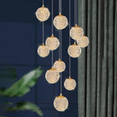 Axyaa Ring LED Pendant Light: Modern Chandeliers for Living Room & Dining Room