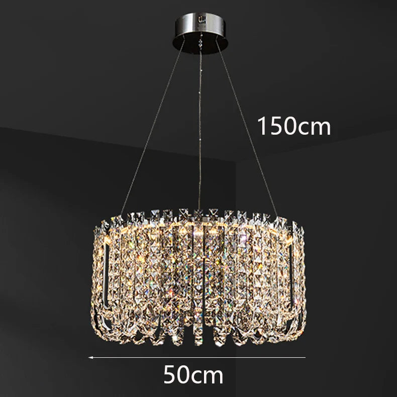 Luxury Crystal Chandelier for Living Room Bedroom Dining Room by Axyaa