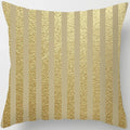 Axyaa Gold Geometric Flow Elements Pillow Case Cover Home Decor Accessories