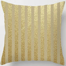 Axyaa Gold Geometric Flow Elements Pillow Case Cover Home Decor Accessories