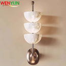 Axyaa Marble Copper Wall Lamp: Modern Minimalist High-End Luxury for Living Room and Hotel Rooms