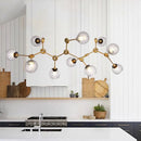 Axyaa Salon Chandelier Pendant Lights Ceiling Lamps for Dining Room Elegant Indoor Lighting