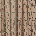Axyaa Floral Jacquard Grommet Curtain for Home Decoration