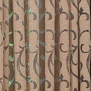 Axyaa Floral Jacquard Grommet Curtain for Home Decoration