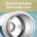 Axyaa Stainless Steel Insulated Tumbler with Handle, Large Capacity, Thermal Straw