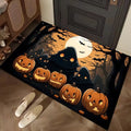 Axyaa Halloween Night Floor Mat - Horror Pumpkin Ghost Design