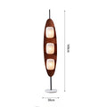 Axyaa Medieval Sailboat LED Floor Lamp, Solid Wood & Marble Base, Vintage Design