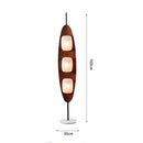 Axyaa Medieval Sailboat LED Floor Lamp, Solid Wood & Marble Base, Vintage Design