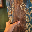 Axyaa Neoclassical Gauze Sheer Embroidered Tulle Curtains