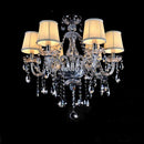 Axyaa Luxury Crystal Chandelier 6 Head Candlelight Pendant Lamp