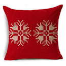 Axyaa Christmas Linen Pillowcase 45x45cm - Festive Home Decor & Gifts