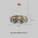 Axyaa Glass Wall Lamp Minimalist Iron Pendant Light Luxe Design