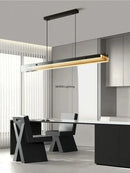 Axyaa Glass Pendant Light LED Linear Chandelier for Dining Room & Kitchen