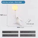 Polar Bear LED Sconce Wall Light for Kid's Room Decor - Axyaa