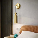Axyaa Copper Small Wall Lamp Gold Black Sconce Modern Lighting for Bedroom Living Room