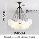 Axyaa Glass Ball Chandeliers for Home Decor - Modern Hanging Pendant Lamps
