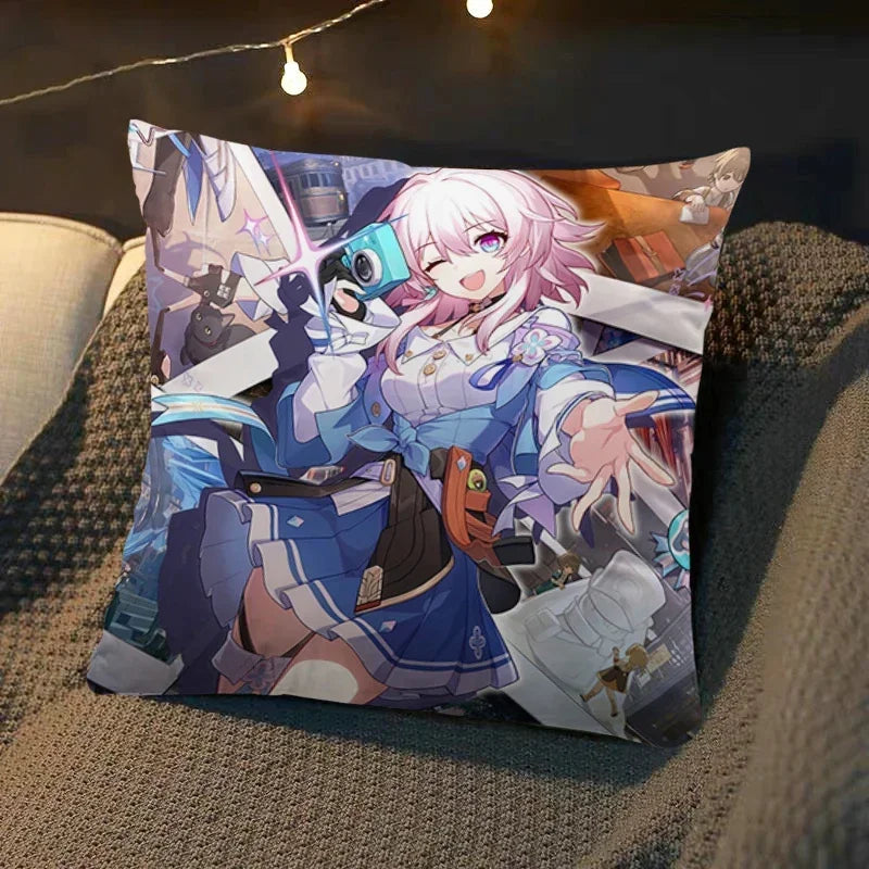 Axyaa Star Rail Square Cushion Cover - Luxury Sofa Decor & Wedding Gift