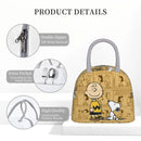 Axyaa Cartoon Dog Insulated Lunch Tote Bag - Large Capacity Thermal Lunch Box