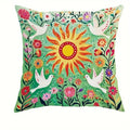 Colorful Floral & Animal Pattern Pillow Covers by Axyaa - Sofa Bedroom Car Pillow Cover
