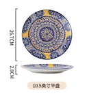 Axyaa Bohemian Retro Ceramic Tableware Set for Serving and Dining