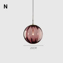 Axyaa Water Pattern Glass Ball Pendant Light - High-End Chandelier