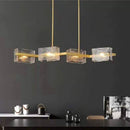 Axyaa Glass Pendant Light: Modern Home Decor Chandeliers for Living & Dining Rooms