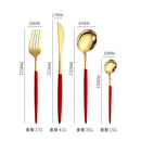 Axyaa Stainless Steel Cutlery Set: Knife Fork Teaspoons Coffee Spoons Dinnerware Kitchen