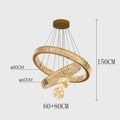 Axyaa Luxury Crystal Pendant Chandelier for Living Room Dining Room Lighting