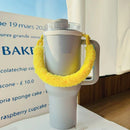 Axyaa Plush Tumbler Handle for Stanley Cup 30/40 oz - Kawaii Water Bottle Carrier