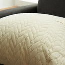 Axyaa Nordic Style Quilting Cushion Cover - Soft Cozy Throw Pillow for Home Decor