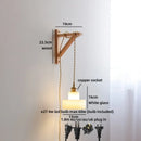 Axyaa Nordic LED Wall Lamp with Flower Shade & Switch, White Ceramic Glass Interior Decor