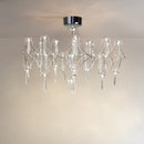 Axyaa Modern Crystal Ceiling Chandelier for Home Lighting