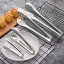 Axyaa Stainless Steel Kitchen Tongs - Nonstick Cooking Tool Clamp