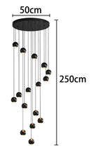 Axyaa LED Pendant Light Chandeliers for Living Room Staircase Indoor Lighting