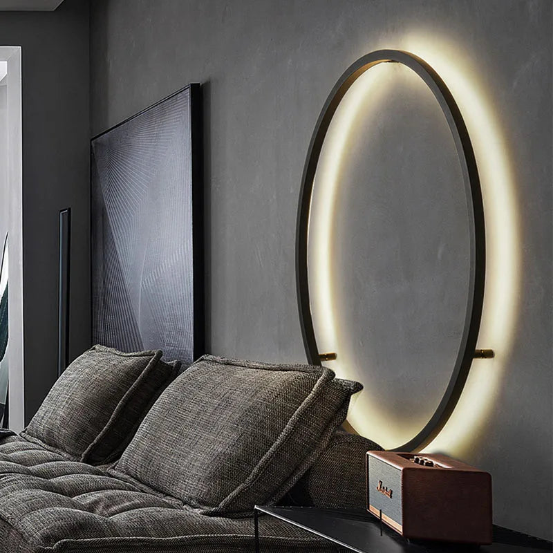 LED Wall Lamps for Modern Spaces by Axyaa: Circle Background USB Wall Lights