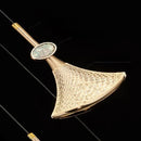 Axyaa Rotating Crystal Pendant Light for Staircase Luxe Ambiance