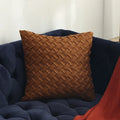 Axyaa Sueded Diamond Pattern Pillow Cover in Sunset Tones
