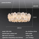 Axyaa Modern Glass Flower LED Chandelier for Home Living Room Bedroom Decor