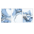 Marble Blue Gold Wall Art Canvas Painting Modern Posters Prints Axyaa