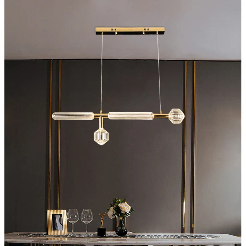 Axyaa Nordic Glass Chandelier for Modern Living Spaces