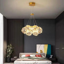 Axyaa Glass Ball LED Chandeliers for Modern Living Rooms, Bedrooms, and Dining Rooms